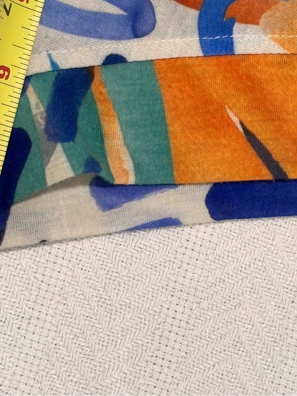 Zara Multicolor Abstract Collared Shirt with Blue Accents - Picture 6 of 9